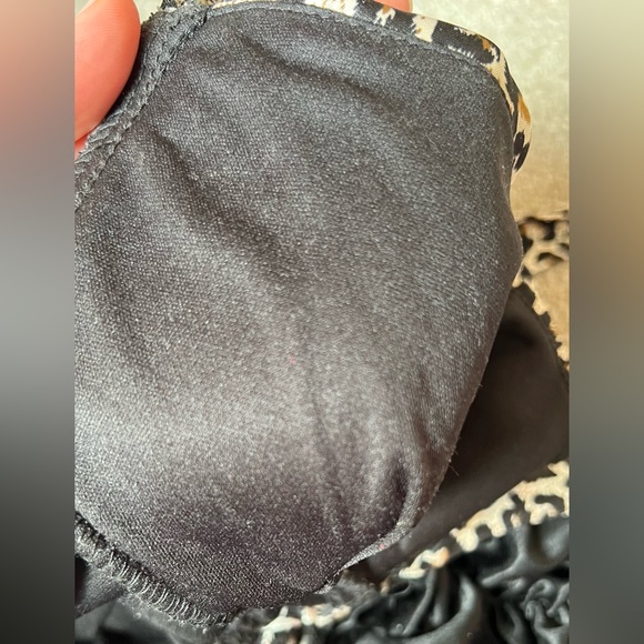 Ruched animal print halter dress in size XXS. Dress has stretch and can fit S. - Picture 5 of 10